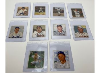 Estate Fresh Lot Of (10) 1950 Bowman Baseball Cards
