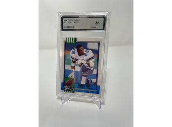 1990 Topps Traded Emmitt Smith AGS Graded 9.0