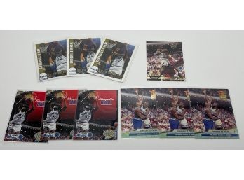 Lot Of (10) Shaquille O'Neal Rookie Cards