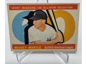 1960 Topps All Star Mickey Mantle