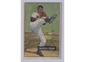1951 Bowman #134 Warren Spahn