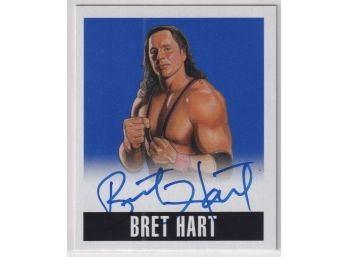 2014 Leaf Originals Blue Bret 'The Hitman'Hart On Card Auto /10