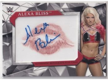 2017 Topps WWE Alexa Bliss Kiss Card Autograph /25