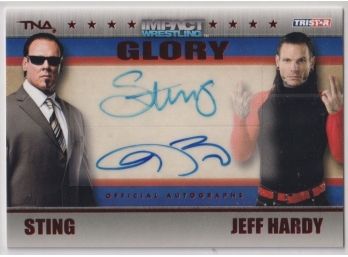 2013 Tristar TNA Sting/ Jeff Hardy Dual Auto /50