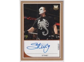 2016 Topps WWE Sting On Card Auto /50