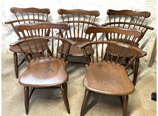 Set Of Chairs Marked Kling - Colonial