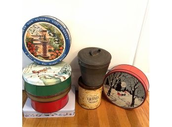 Collection Of Vintage Tins