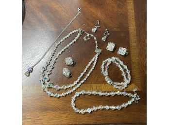Vintage Rhinestone Jewelry Set