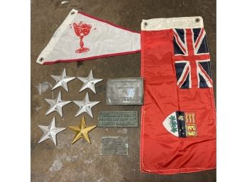 Vintage Nautical Plaques & Flags