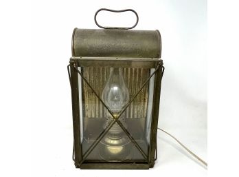 Vintage Lantern Converted To Table Lamp