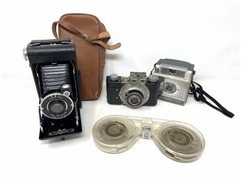 Collection Of Vintage Cameras - Untested