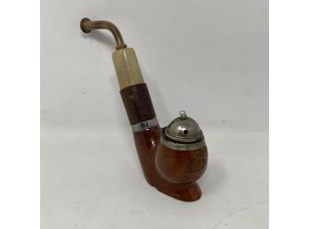 Vintage Tobacco Pipe Carved