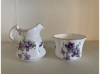 2 Piece Lot Of  Hammersley Victorian Violets