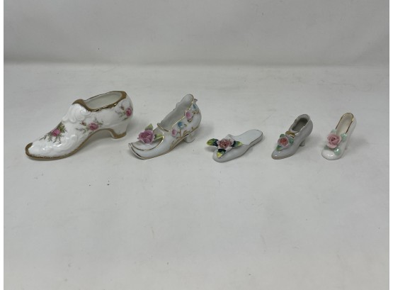 Collection Of Porcelain Shoes