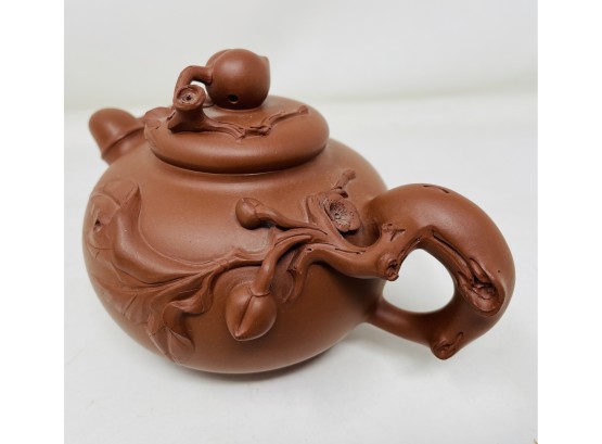 Vintage Japanese Tokoname-ware Brown Pottery Tea Pot