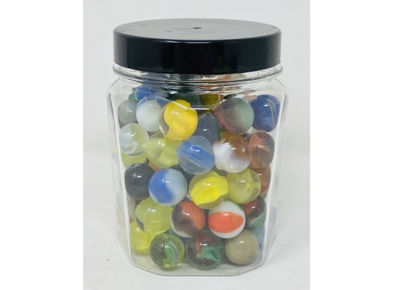 Jar Of Vintage Marbles - Instant Collection!