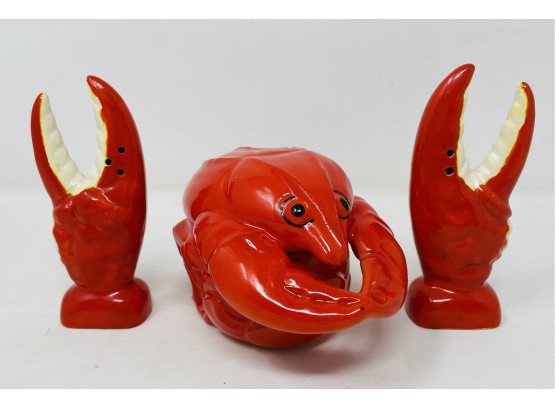 Vintage Lobster Ceramics Including Lobster Claw S&P