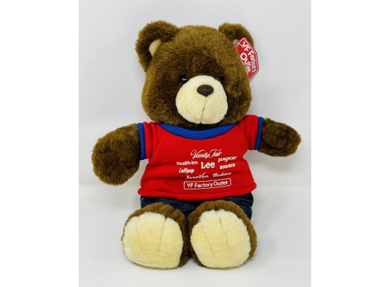 Vintage Teddy Bear With Clothing Advertising