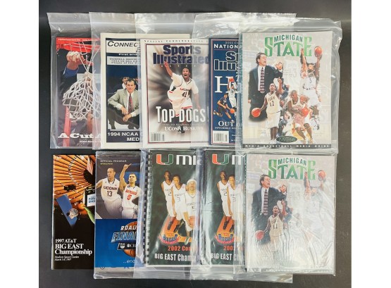 Collection Of Sports Magazines  Programs In Good Condition