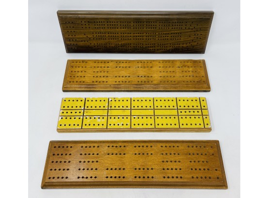 Collection Of Cribbage Boards