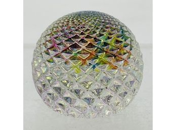 Vintage Iridescent Paperweight - Small