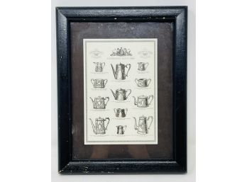 Framed Print Of Teapots