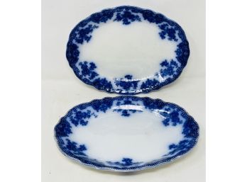 Antique Flo Blue Platters