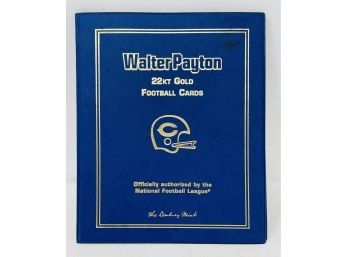 Walter Payton 22kt Gold Football Cards