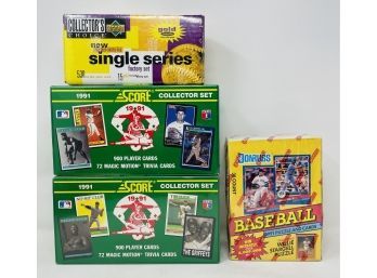 Boxed Card Sets - Unopened Upper Deck, Donruss And Score Brand