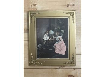 Framed Victorian Print Mother And Child