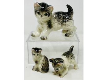 Porcelain Cat Figures