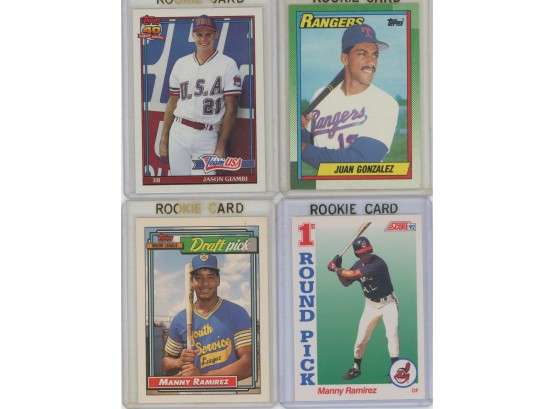 Baseball Rookie Card Lot