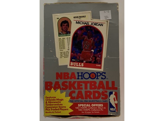 Unopened 1989 Hoops Basketball Wax Box