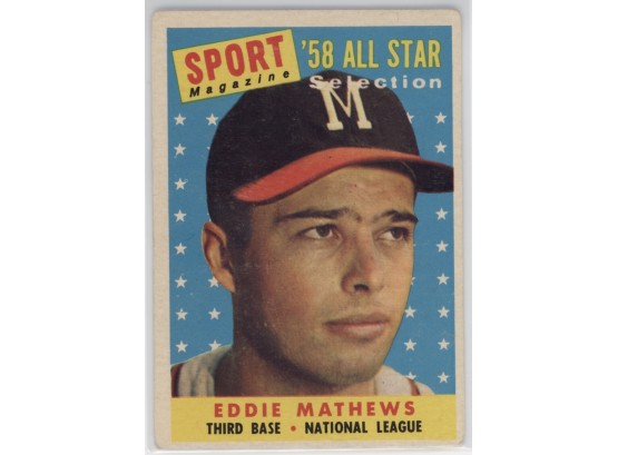 1958 Topps Eddie Matthews All Star