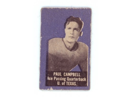 1950 Topps Felt Back Paul Campbell