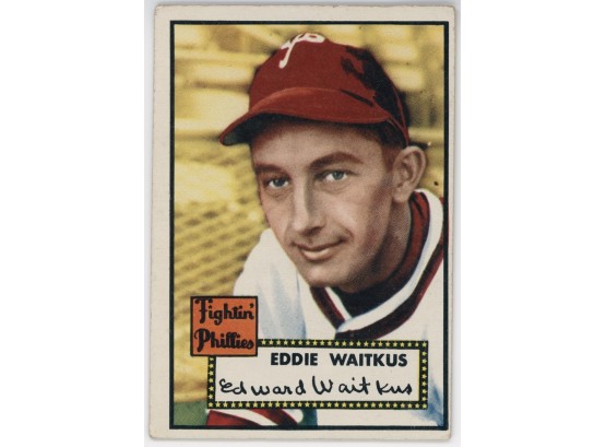 1952 Topps #158 Eddie Waitkus