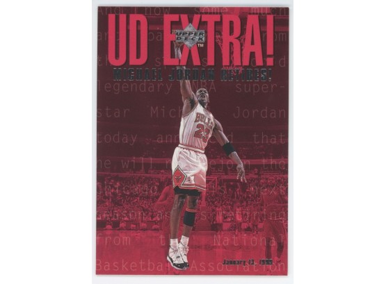 1999 UD Extra Michael Jordan Retires