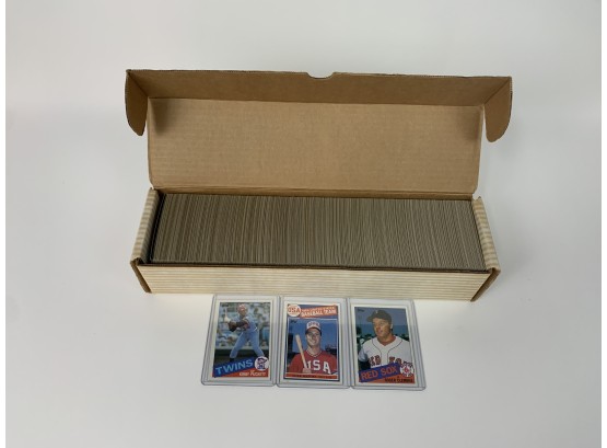 Complete 1985 Topps Baseball Set W/ Clemens, McGwire And Puckett Rookie Cards