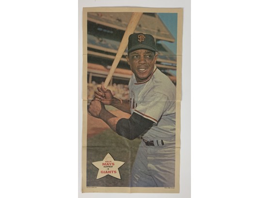 1968 Topps Posters Willie Mays