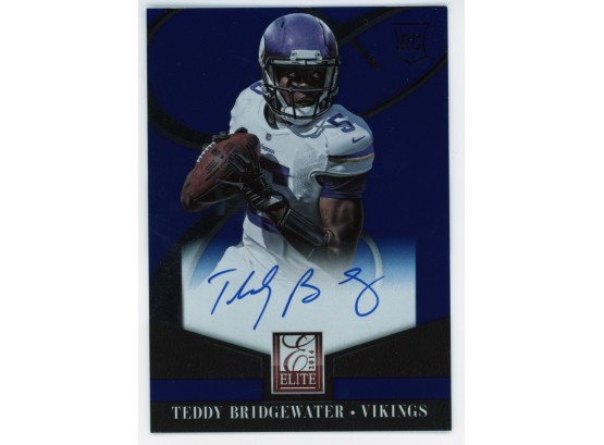 2014 Elite Teddy Bridgewater Rookie On Card Autograph