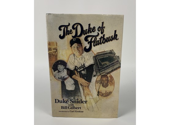 'The Duke Of Flatbush' Book Signed By Duke Snider