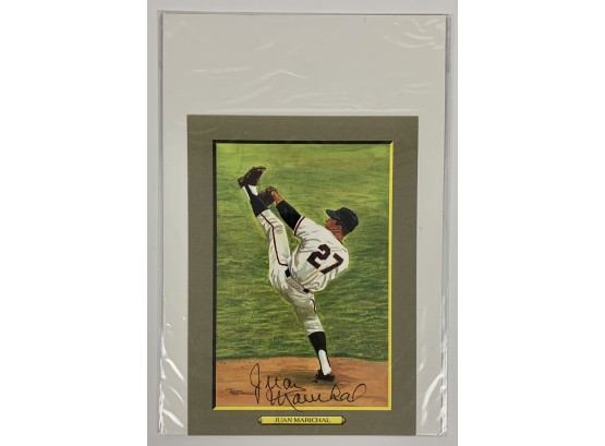 1990 Perez Steele Cabinets Signed By Juan Marichal /5000