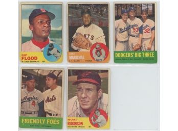 1963 Topps Baseball Stars Lot