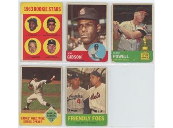 1963 Topps Baseball Stars Lot