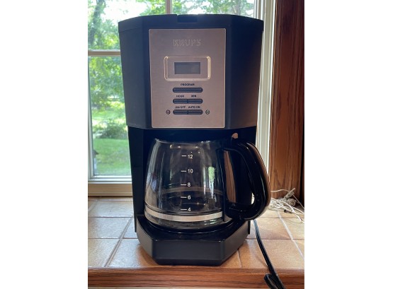 Lightly Used Krups Coffee Maker With Manual - Model KM750850