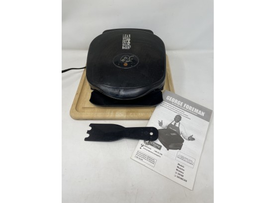 Used George Foreman Grill With Manual
