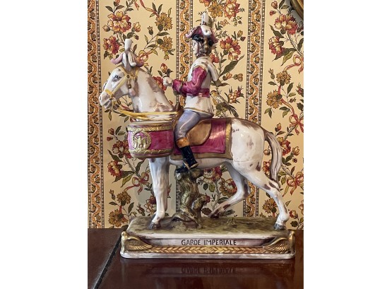 Cavalier De La Garde Imperial Porcelain Statue