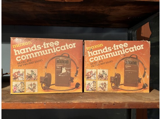 Vintage 1980s Maxon Hand Free Communicators New Old Stock