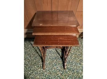 Set Of Nesting Tables In Rough Condition