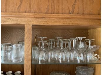 Collection Of Clear Barware In Various Sizes